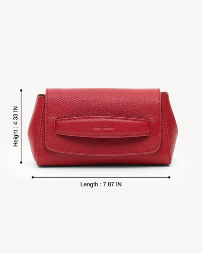 Phoebe Clutch - Scarlet Red