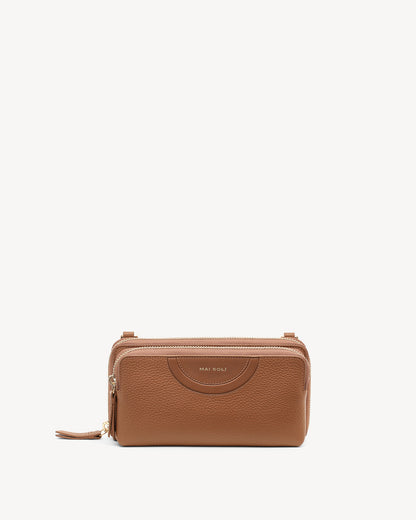 Chloe Clutch Bag - Hazelnut