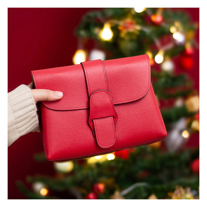 Claire Mini Envelope Clutch - Cherry Red