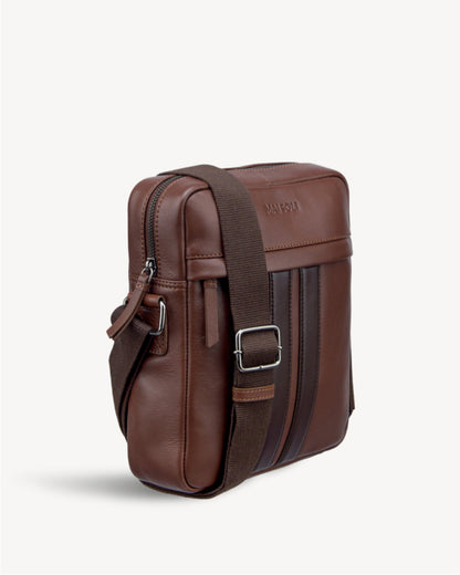 Alpha Crossbody Bag - Chestnut Brown