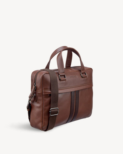 Alpha Laptop Bag - Chestnut Brown