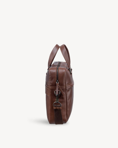 Alpha Laptop Bag - Chestnut Brown