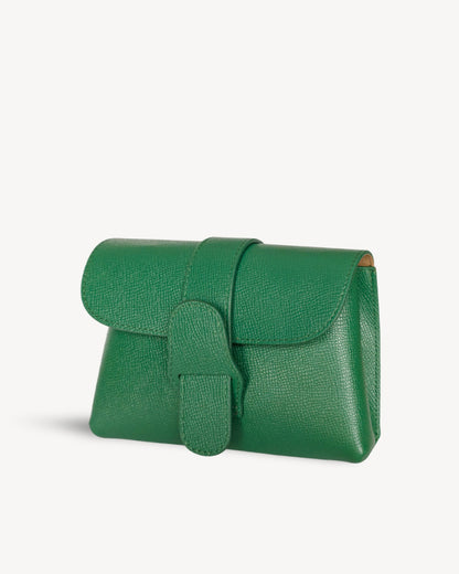 Claire Mini Envelope Clutch - Forest Green