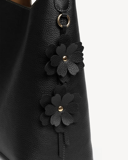 Daphne Bucket Tote Bag - Black