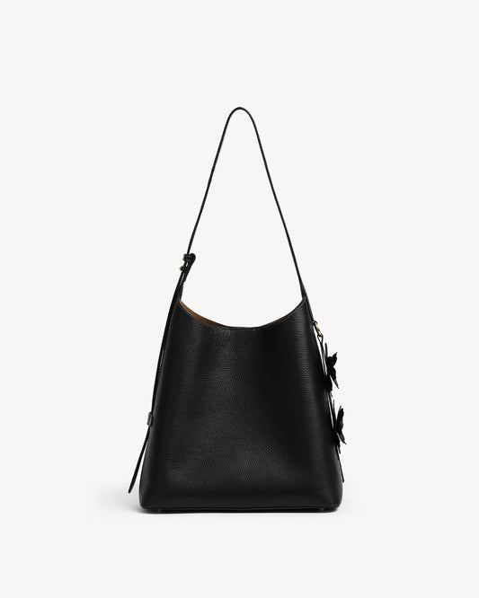 Daphne Bucket Tote Bag - Black