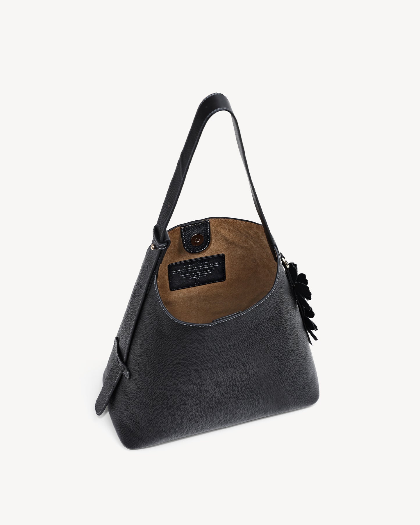 Daphne Bucket Tote Bag - Black