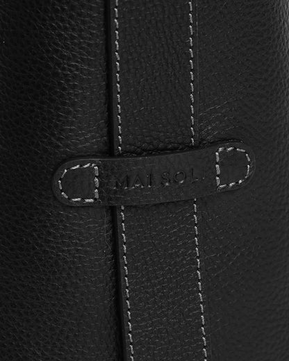 Daphne Bucket Tote Bag - Black