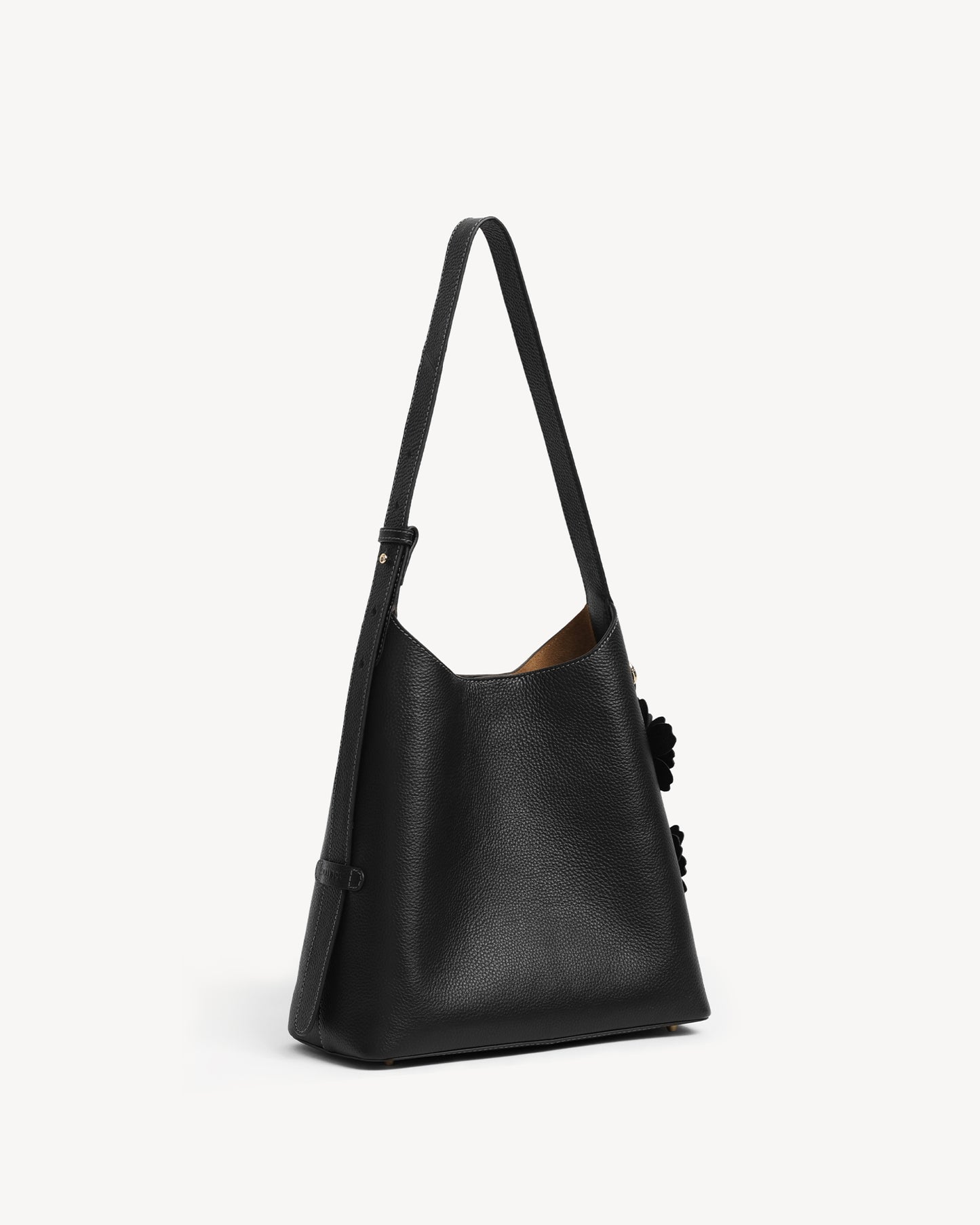 Daphne Bucket Tote Bag - Black