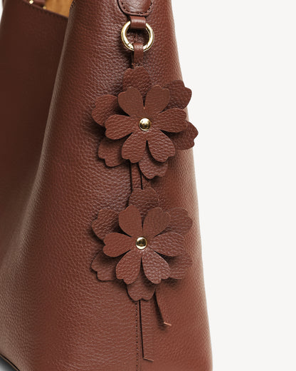 Daphne Bucket Tote Bag - Brown