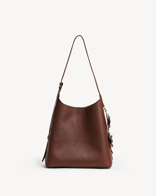 Daphne Bucket Tote Bag - Brown