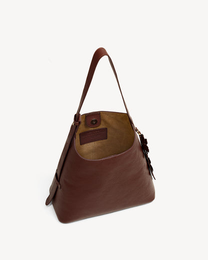 Daphne Bucket Tote Bag - Brown
