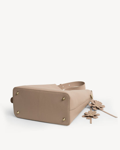 Daphne Bucket Tote Bag - Nude