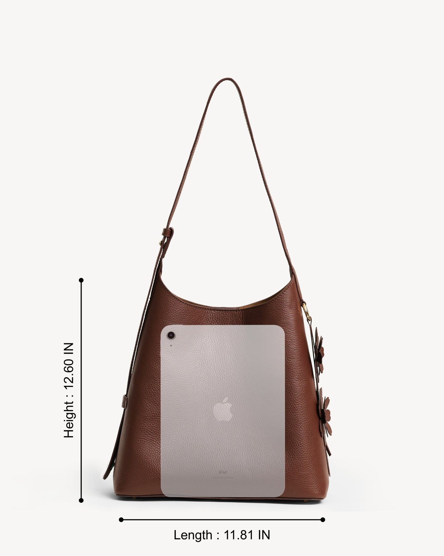 Daphne Bucket Tote Bag - Brown