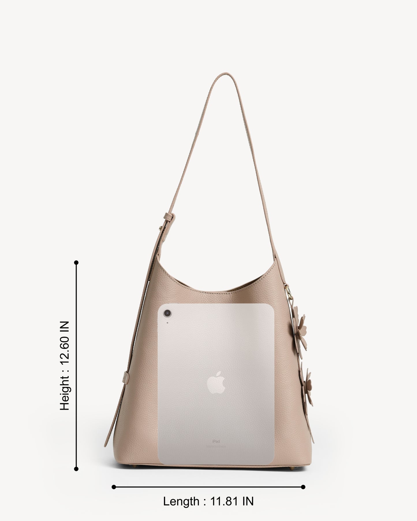Daphne Bucket Tote Bag - Nude