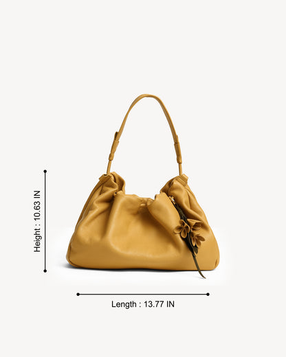Cynthia Gather Handbag - Tea Stain
