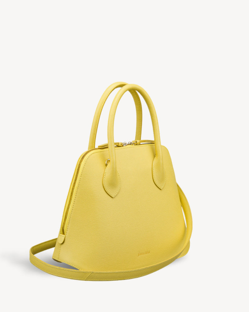 Stella Satchel Bag - Lime Yellow