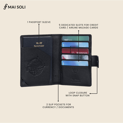 Nomad Travel Wallet- Black PDM