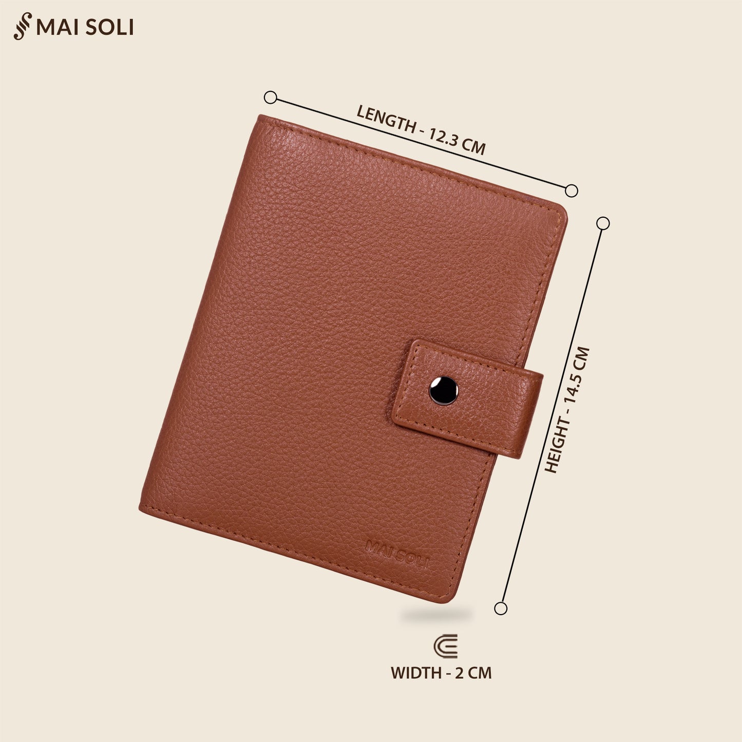 Nomad Travel Wallet- Cognac Brown