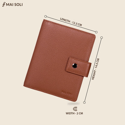 Nomad Travel Wallet- Cognac Brown