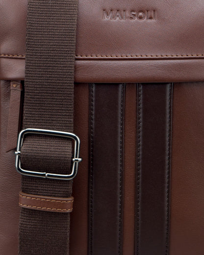 Alpha Crossbody Bag - Chestnut Brown