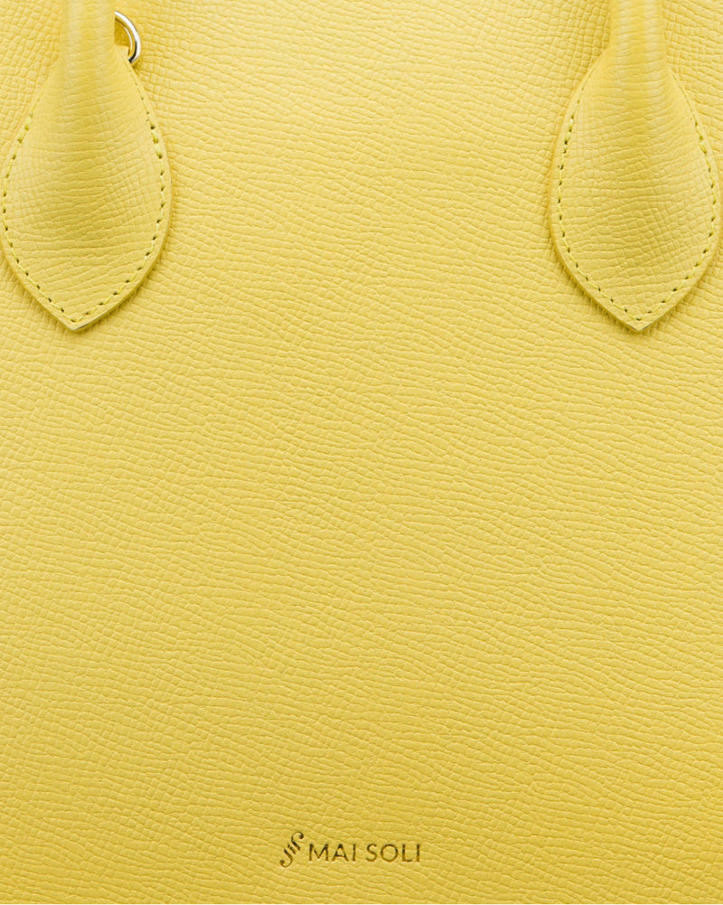 Stella Satchel Bag - Lime Yellow