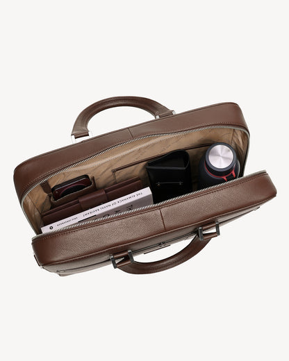 Monograph Briefcase 16" - Walnut Brown