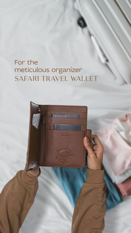 Safari Large Travel Wallet- Red