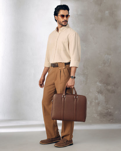 Monograph Briefcase 16" - Walnut Brown