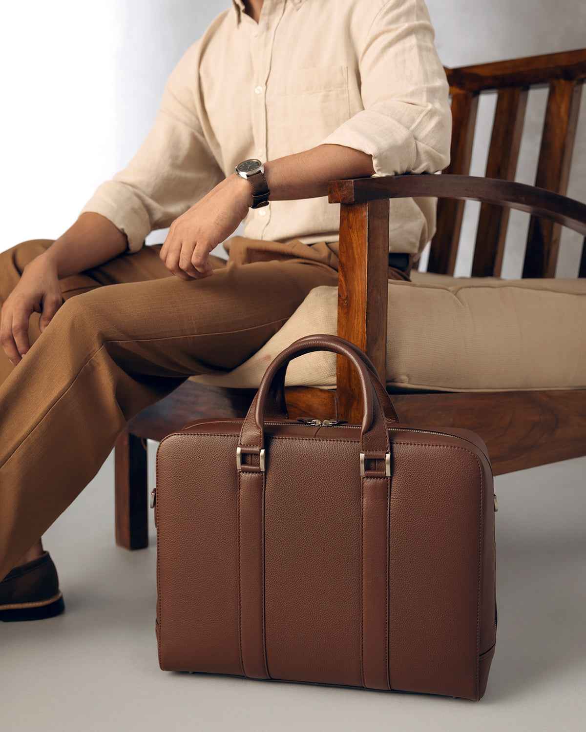 Monograph Briefcase 15" - Walnut Brown