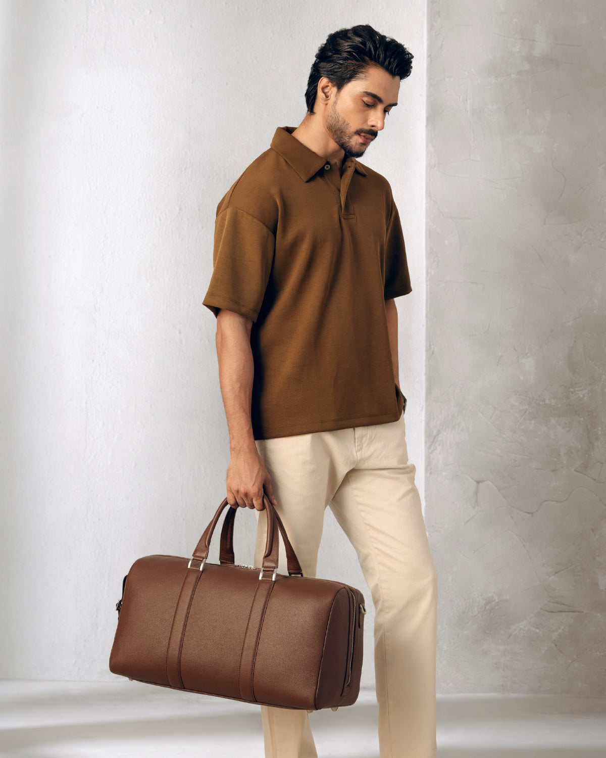 ⁠Monograph Duffel Bag - Walnut Brown