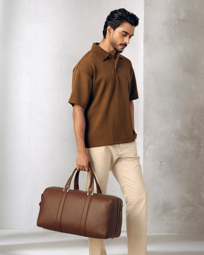 ⁠Monograph Duffel Bag - Walnut Brown