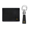 Neo Bi-Fold Wallet + Key Ring Gift Set - Black / Yellow