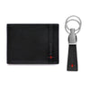 Neo Bi-Fold Wallet + Key Ring Gift Set - Black / Red