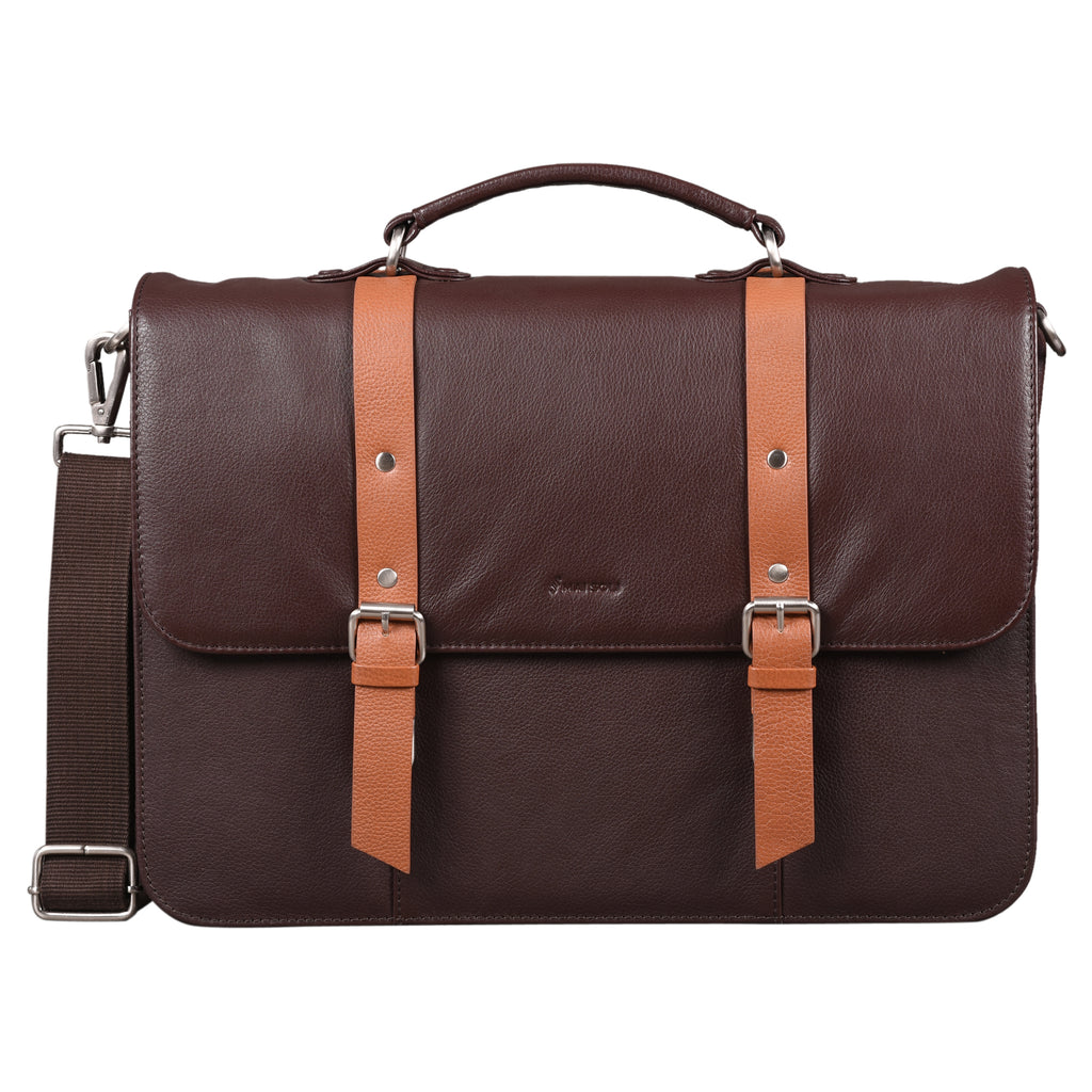 Large Briefcase - Brown