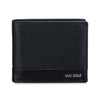 Pilot Bi-fold Genuine Leather Men's Wallet with Flap & Loop, Classy Gift Box & 8 Credit Card Holder- Black