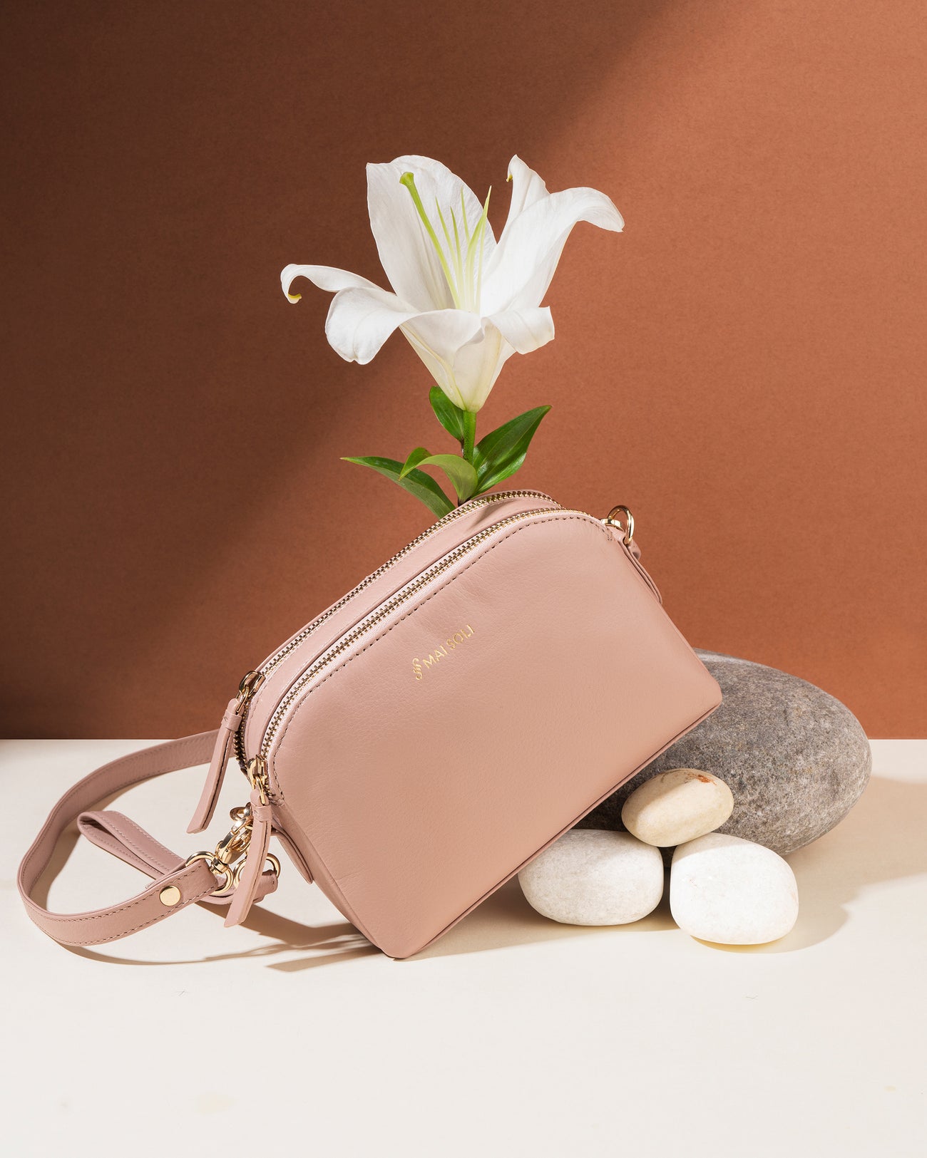 Emma Mini Crossbody Sling Bag - Nude Pink – Mai Soli