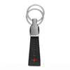 Neo Leather Key Ring -Black / Red