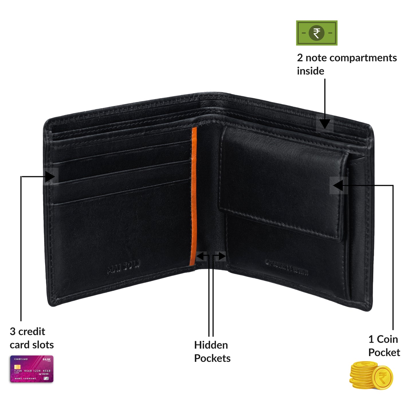 Elegance Slim Bi-fold Wallet 3