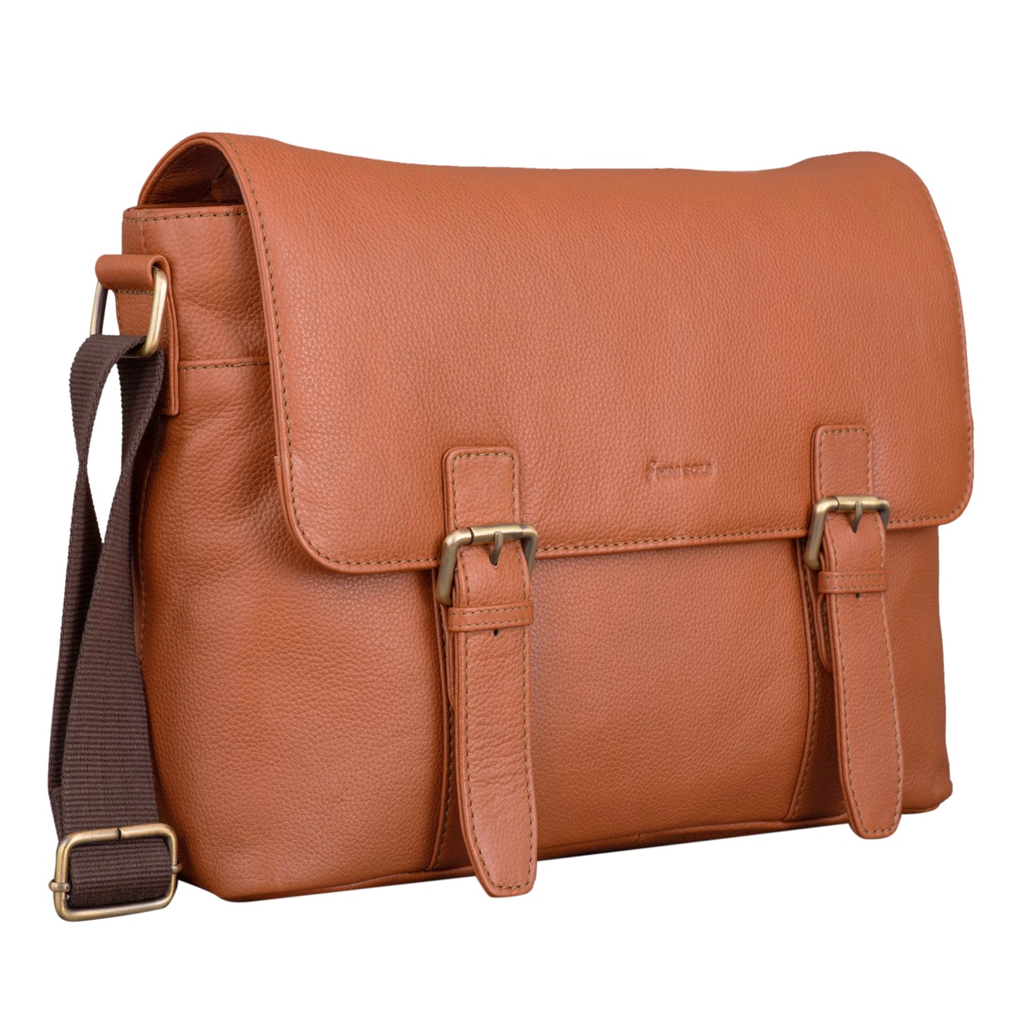 Medium Messenger Bag - Tan