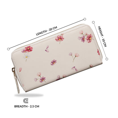 Cosmos Zip-around Wallet - Beige