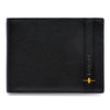 Neo Leather Two Fold wallet with Coin Pocket - Black / Yellow