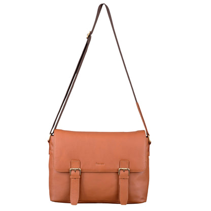 Medium Messenger Bag - Tan