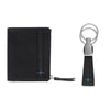 Neo Zip Wallet + Key Ring Gift Set - Black / Blue