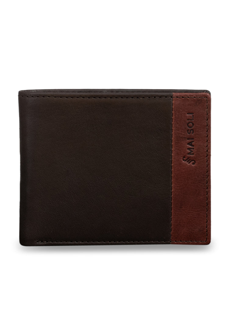 Antique Slim Bi-fold Wallet - Brown