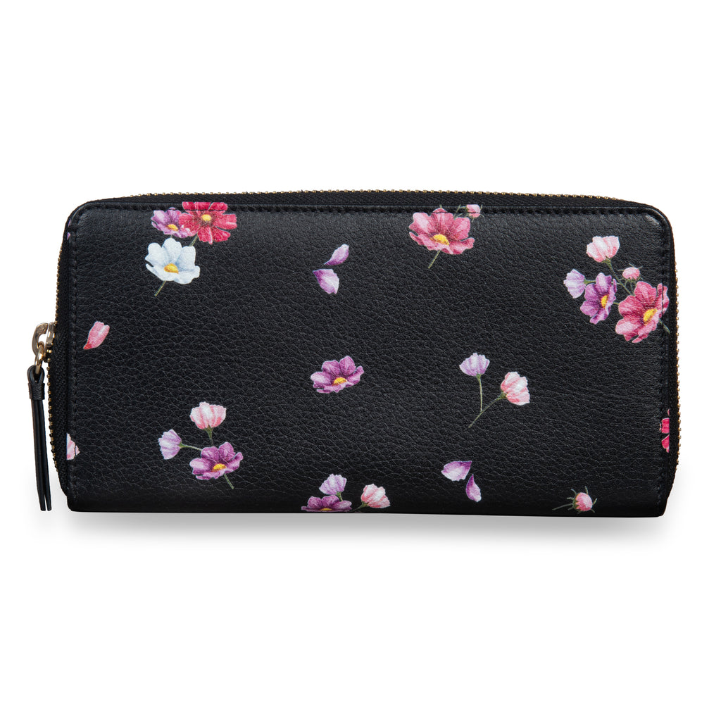 Cosmos Zip-around Wallet - Black