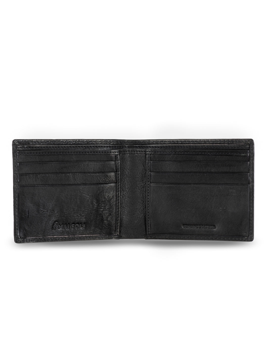 Vintage Bi-fold Wallet - Black