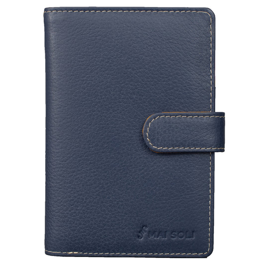 Rainbow Wallet with Loop Closure - Navy Blue