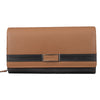 Christine Large Purse with a Flap - Cognac