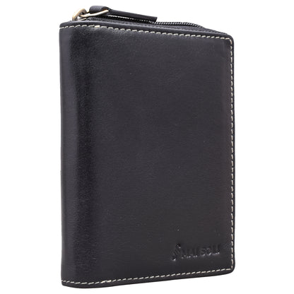 Rainbow Zip Around Wallet - Black