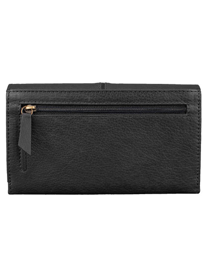 Clara Flap Wallet - Black